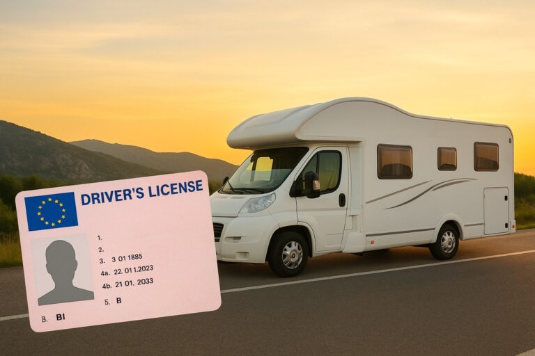 ¿Qué carné necesitas para conducir una autocaravana?
